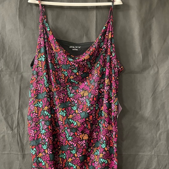 Ava & Viv Black Floral Dress - Picture 6 of 14